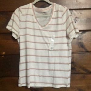 Medium stripped v-neck